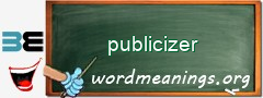 WordMeaning blackboard for publicizer